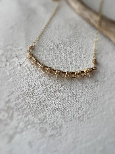 Lace Quartz Layering Necklace Friendly Gift