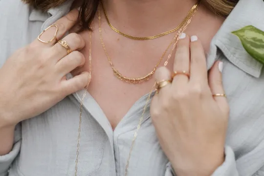 Lace Quartz Layering Necklace Nature Accent Splendid Style