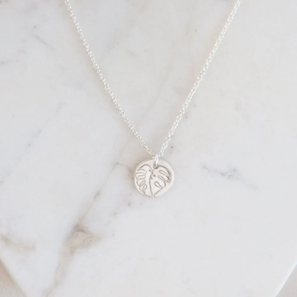 Monstera Necklace for personal use Meaningful Jewelry