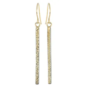 Terra Bar Stick Earrings - 22k/18k Gold, Oxidized Silver Exclusive Jewelry Timeless Look