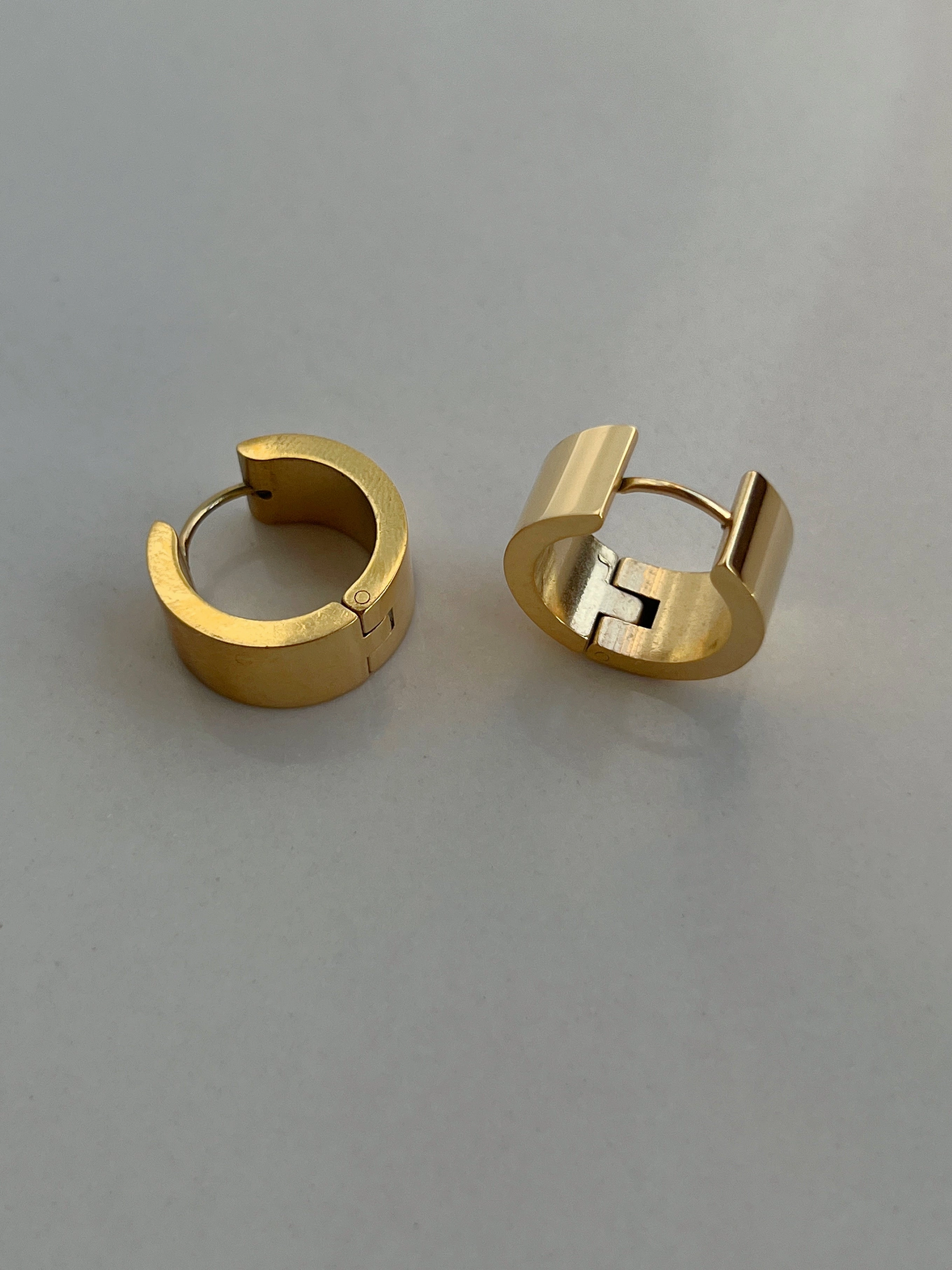 Cozy Glow Fashion Craft Flat Wide Hoops Waterproof