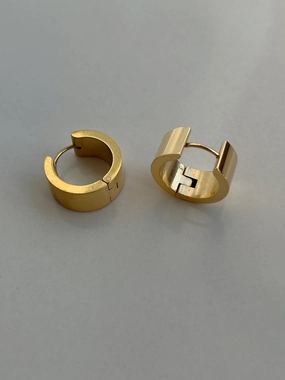 Cozy Glow Fashion Craft Flat Wide Hoops Waterproof