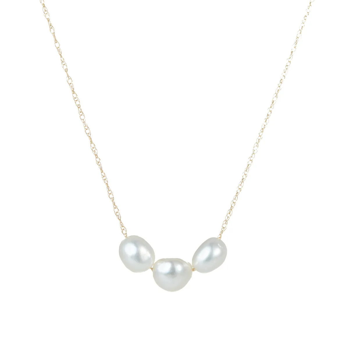 Triple South Sea Tahitian 14k Gold Necklace Timeless Favorite Effortless Sparkle