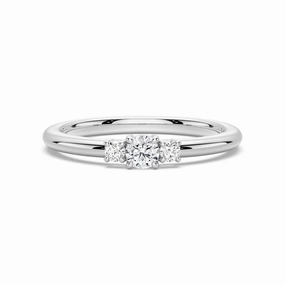 Lightweight Piece True Love Lab Grown Diamond Three Stone Promise Ring