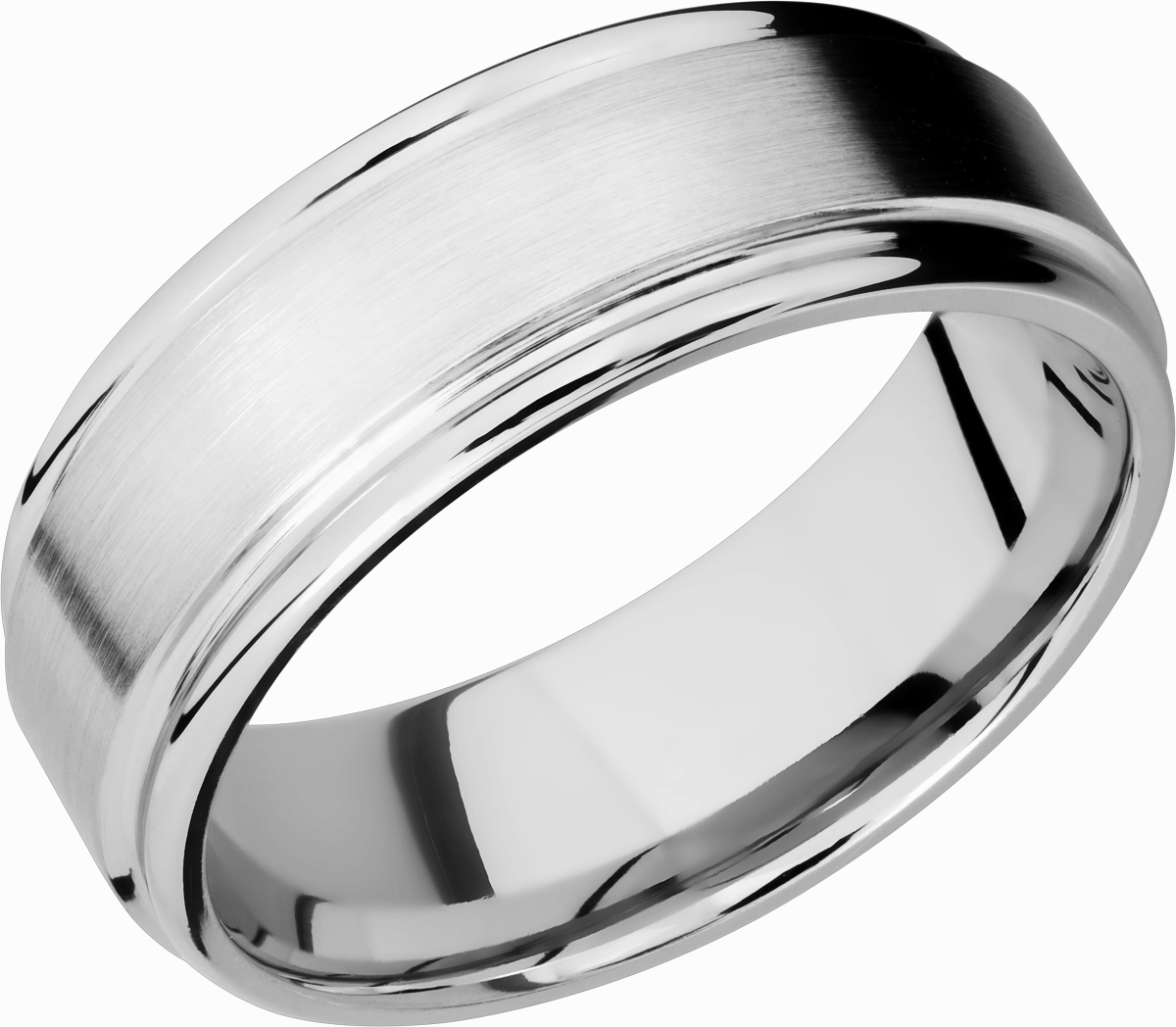 Refined Finish Party Outfit Cobalt Chrome 8mm flat band with rounded edges