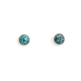 Turquoise Studs Vivid Finish Elegant Occasion