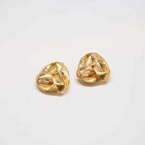 Simple Elegance Vintage Trinity Knot Ribbon Earrings