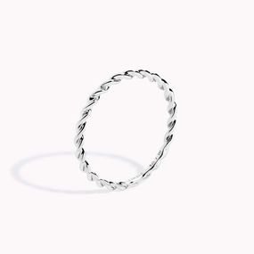 Twist Ring Silver - Dagmar Radiant Texture