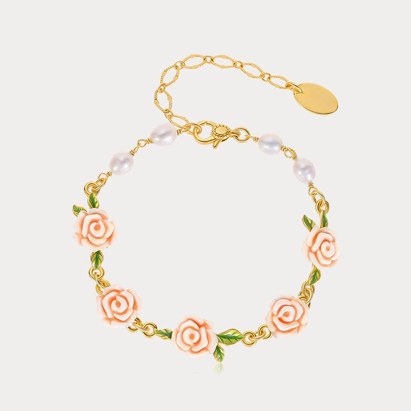 Even Keel Champagne Rose Pearl Bracelet