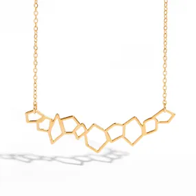 Bright Feature Crystals Cluster Necklace