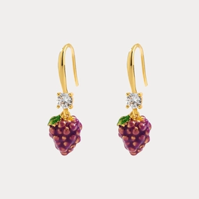 Grape Earrings Chic Essential Fashionable Jewelry