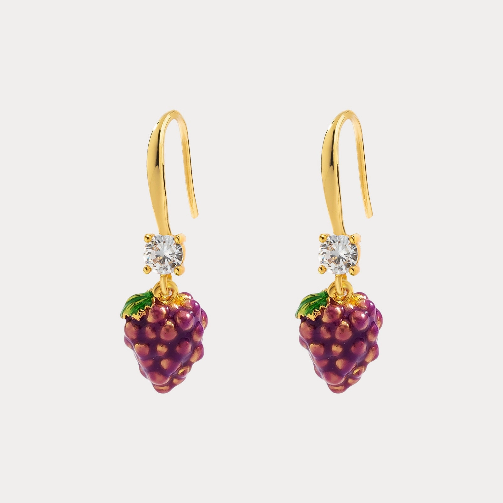 Grape Earrings Chic Essential Fashionable Jewelry