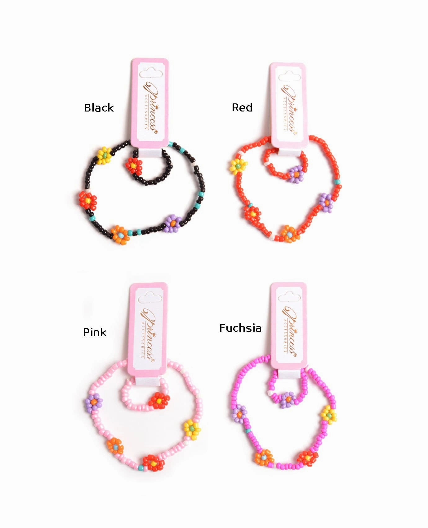 Balanced Highlight Dynamic Shape Colorful Flowers Kids Bracelet