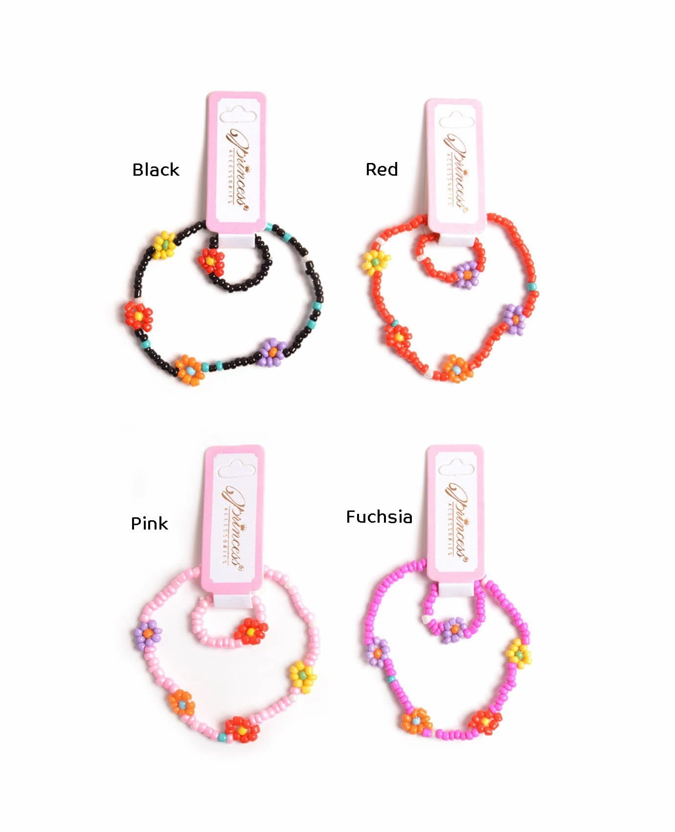 Colorful Flowers Kids Bracelet Chic Flash Luxury Gift