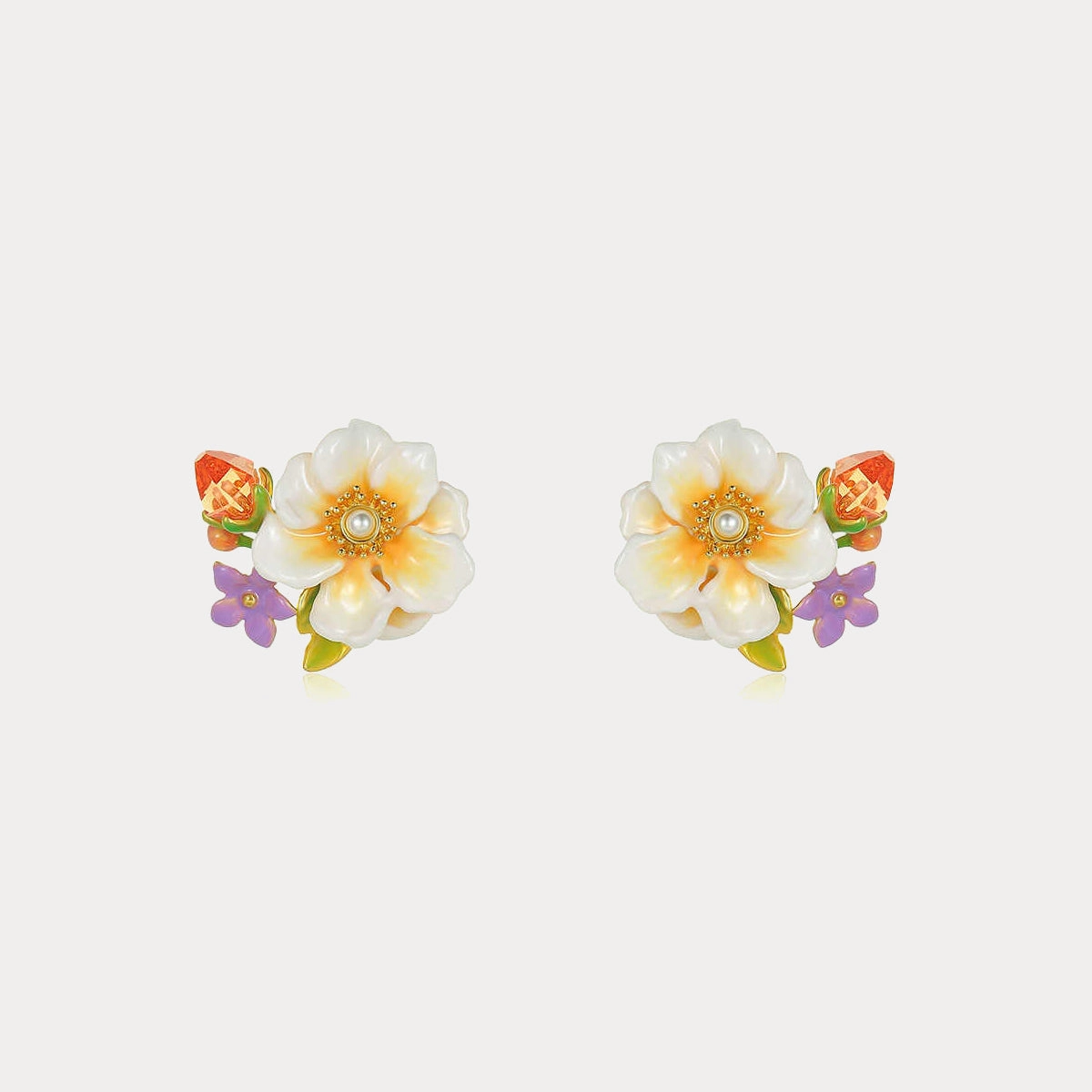 Gorgeous Decoration Jasmine Stud Earrings