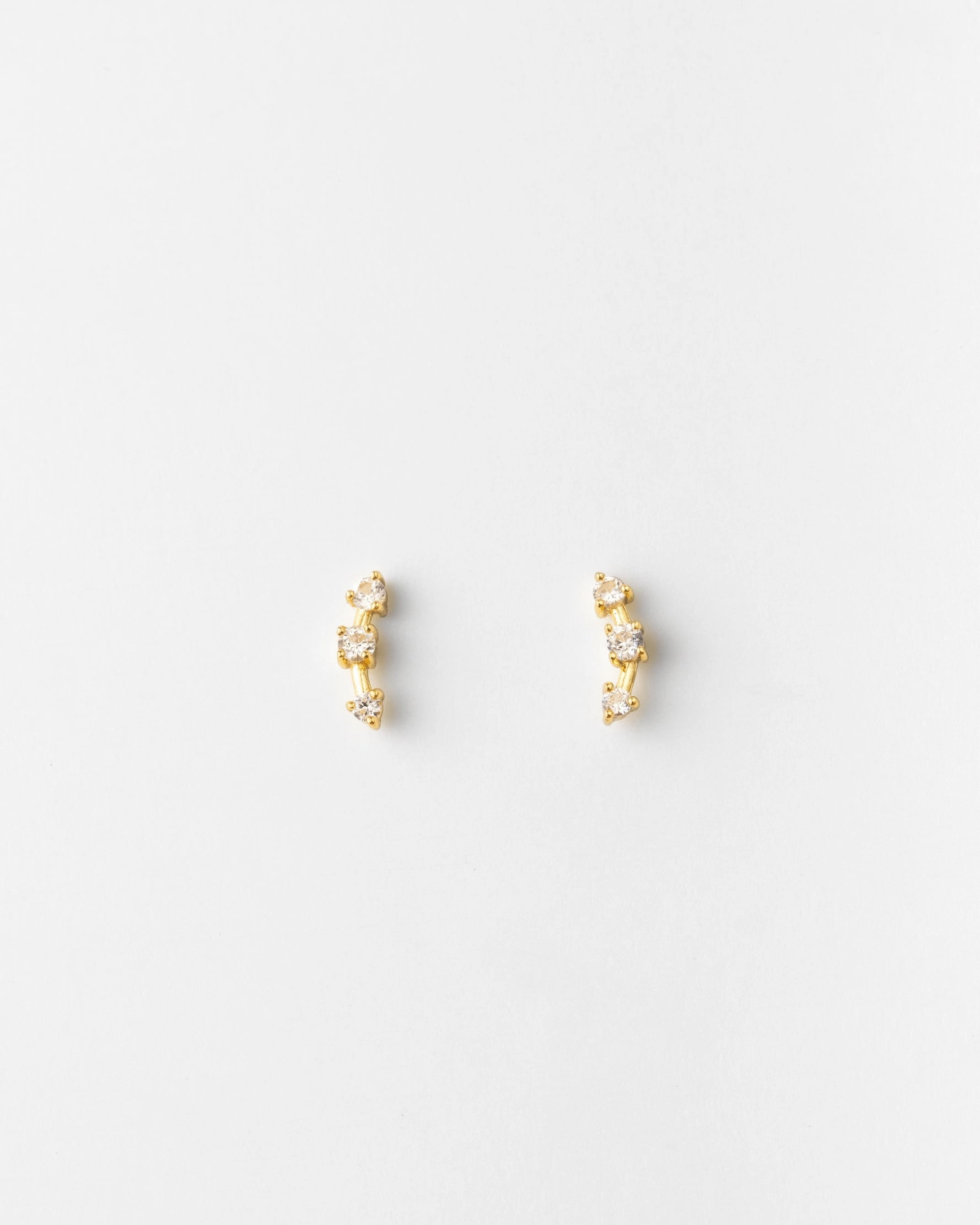 Casual Classic Astra White Sapphire Bar Studs