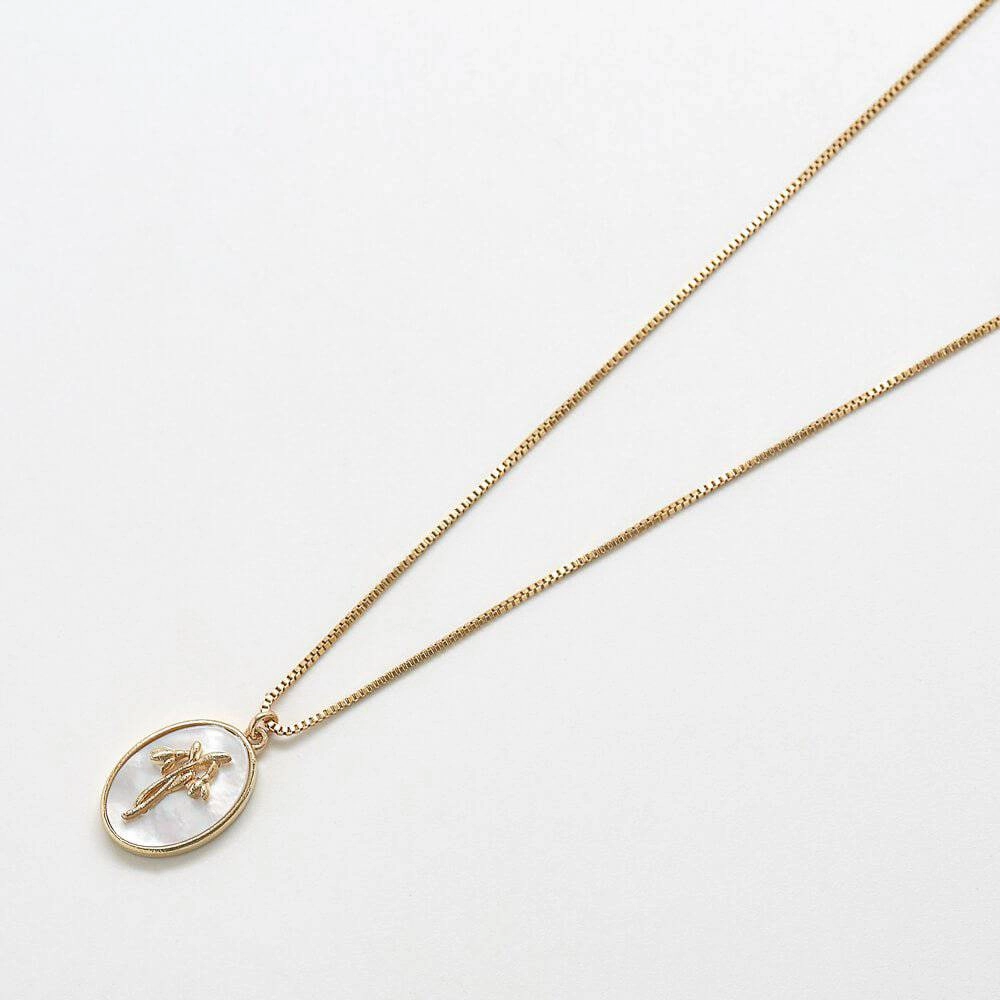 Mother of Pearl Flower Pendant Necklace Quick Style Dynamic Highlight