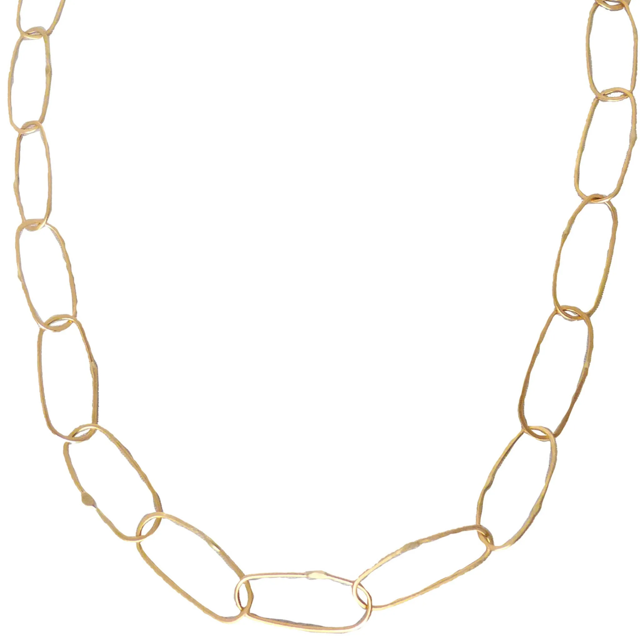 Breezy Chain Link Necklace - 18k Gold   Oxidized Silver Fresh Highlight