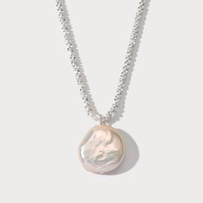 Silver Baroque Pearl Necklace All Day