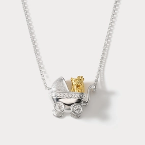 Timeless Sparkle Yorkshire Terrier Pram Necklace