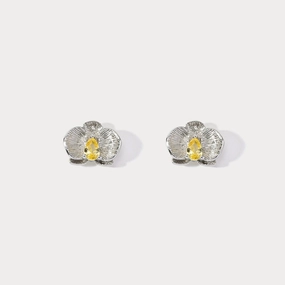 Silver Phalaenopsis Earrings Everyday Shine All Day Style