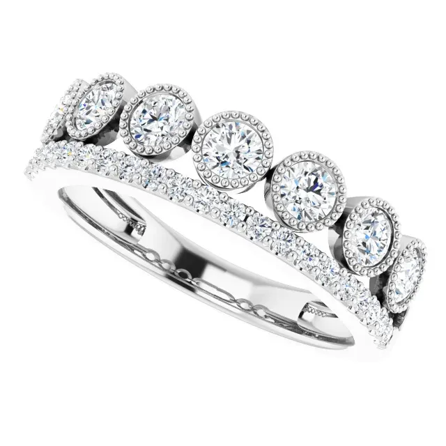 Quality Adornment 14K White 1 CTW Lab-Grown Diamond Ring