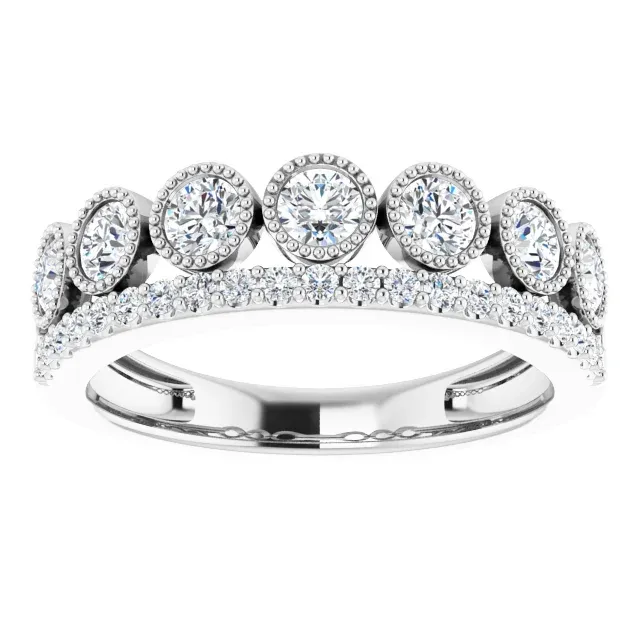 14K White 1 CTW Lab-Grown Diamond Ring High-End Product Delicate Memento