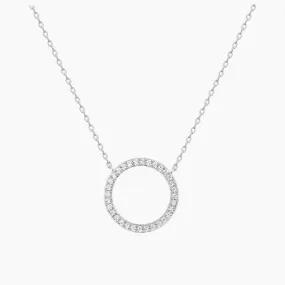 Popular Item 14K Gold Plated Halo Necklace