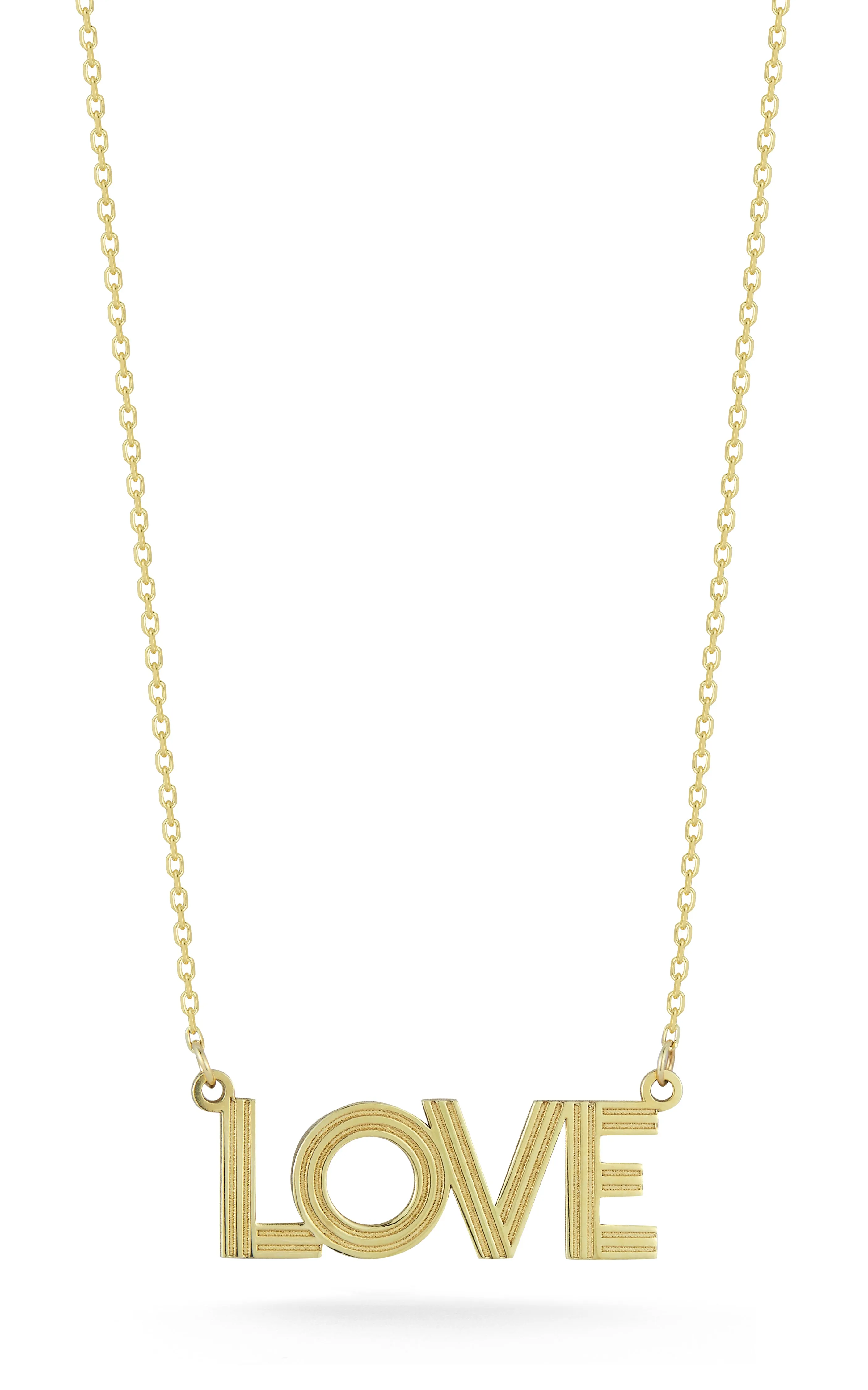 Bold Charm Vintage LOVE Necklace