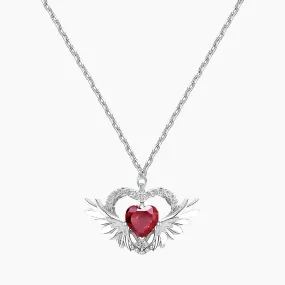 925 Silver Heart Necklace Classic Gift Party Ready