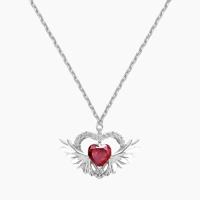 925 Silver Heart Necklace Classic Gift Party Ready