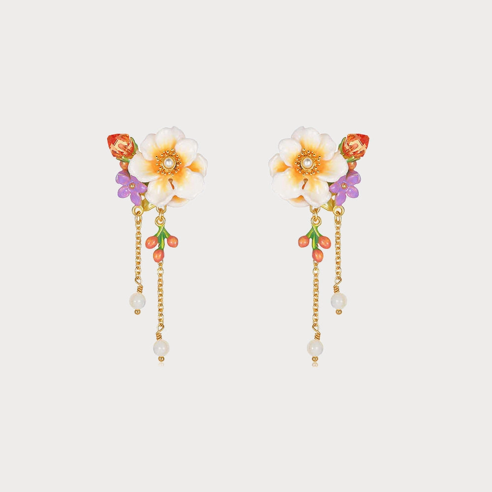Jasmine Dangling Earrings Ornate Jewelry