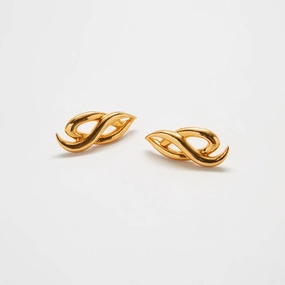 Inspired Touch Vintage Gold Vine Earrings