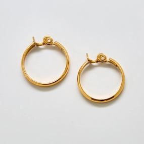 All Day Spark Vintage Monet Gold Hoop Earrings