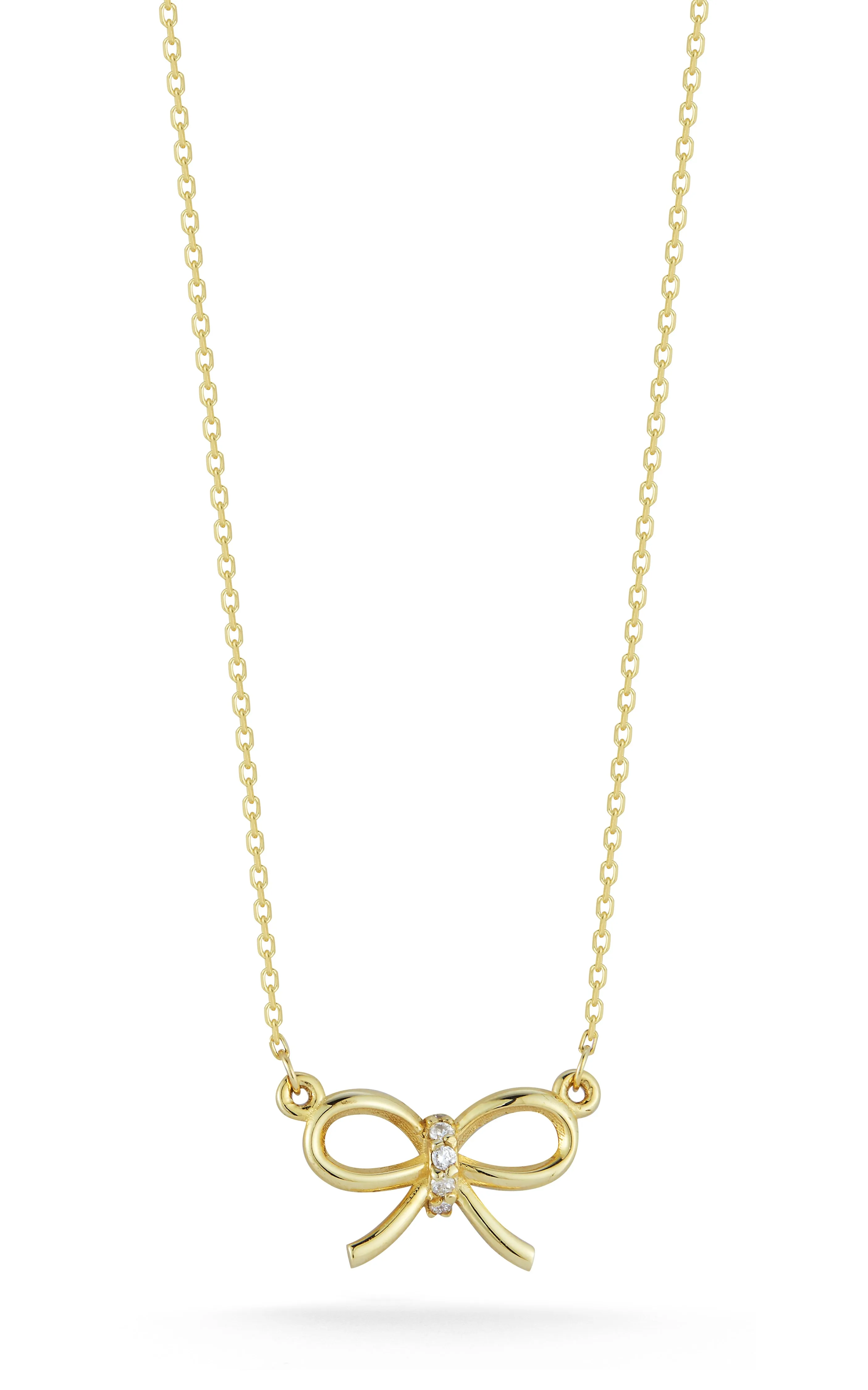 Bow Necklace with Diamonds Timeless Highlight