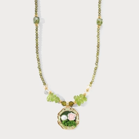 Rose Beaded Necklace Modern Design Wonderful Present