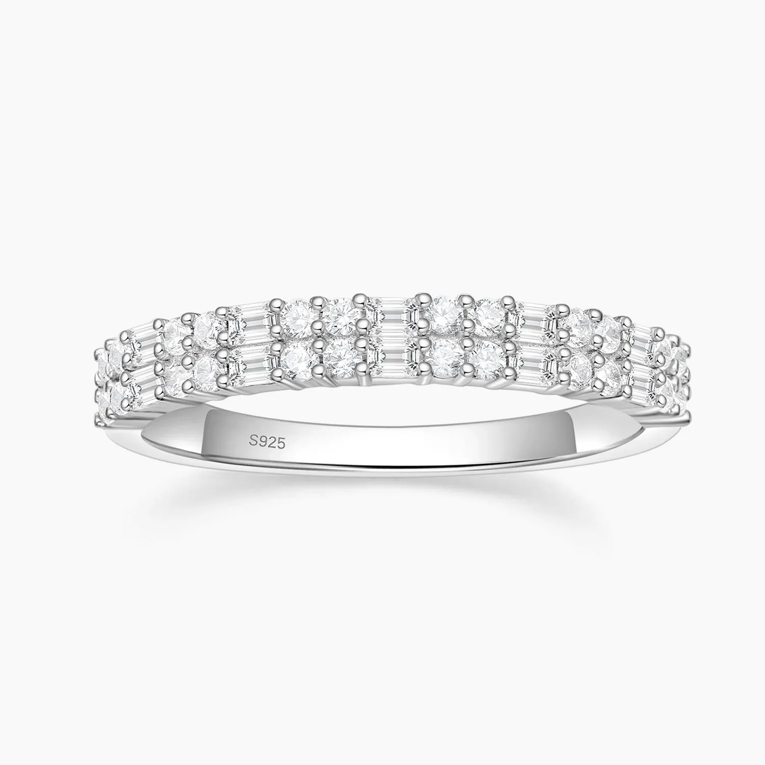 Wedding Band Eternity Stackable Ring in Sterling Silver Dress Up Time