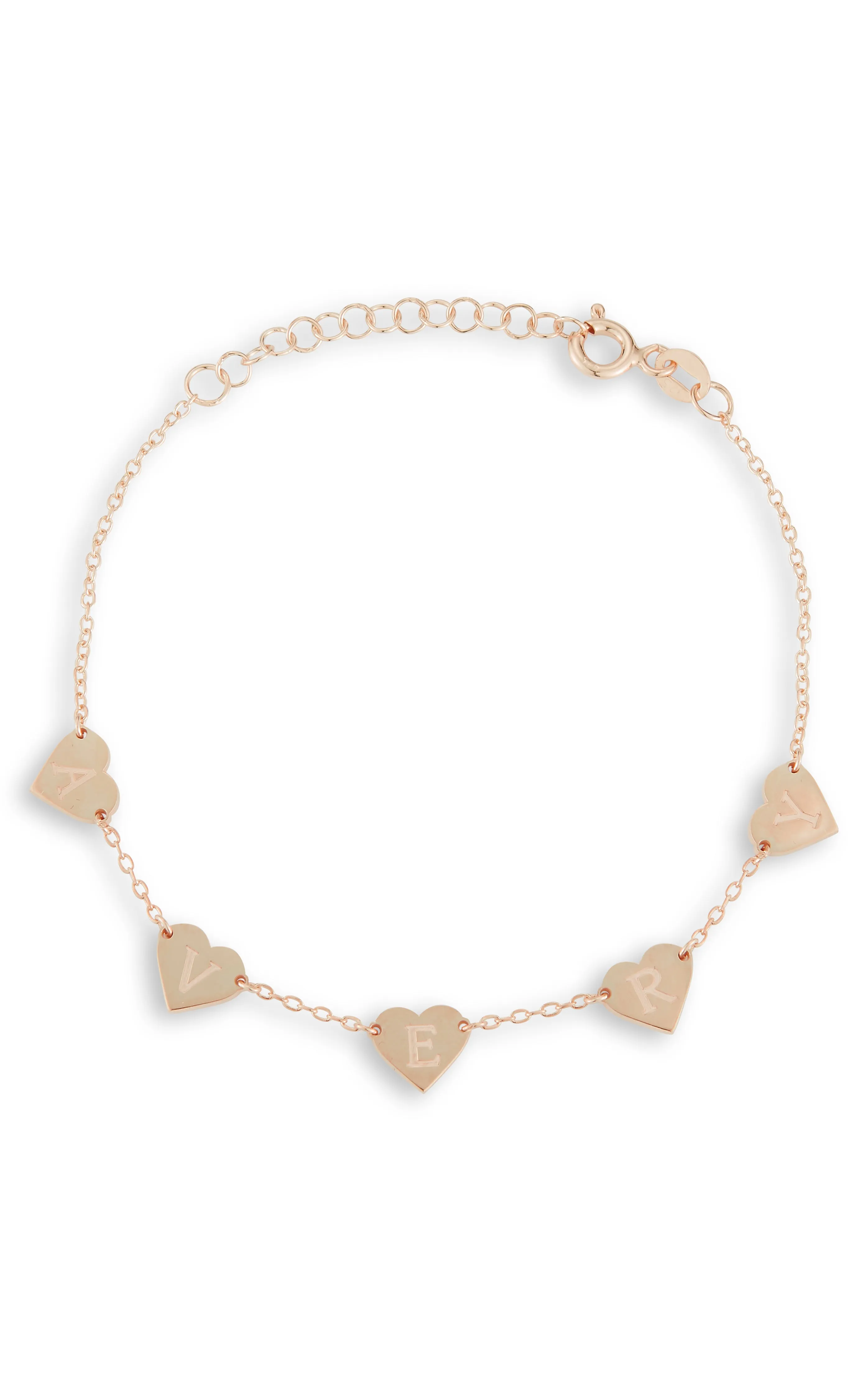 Everyday Essential Unexpected Twist Engraved Heart Bracelet