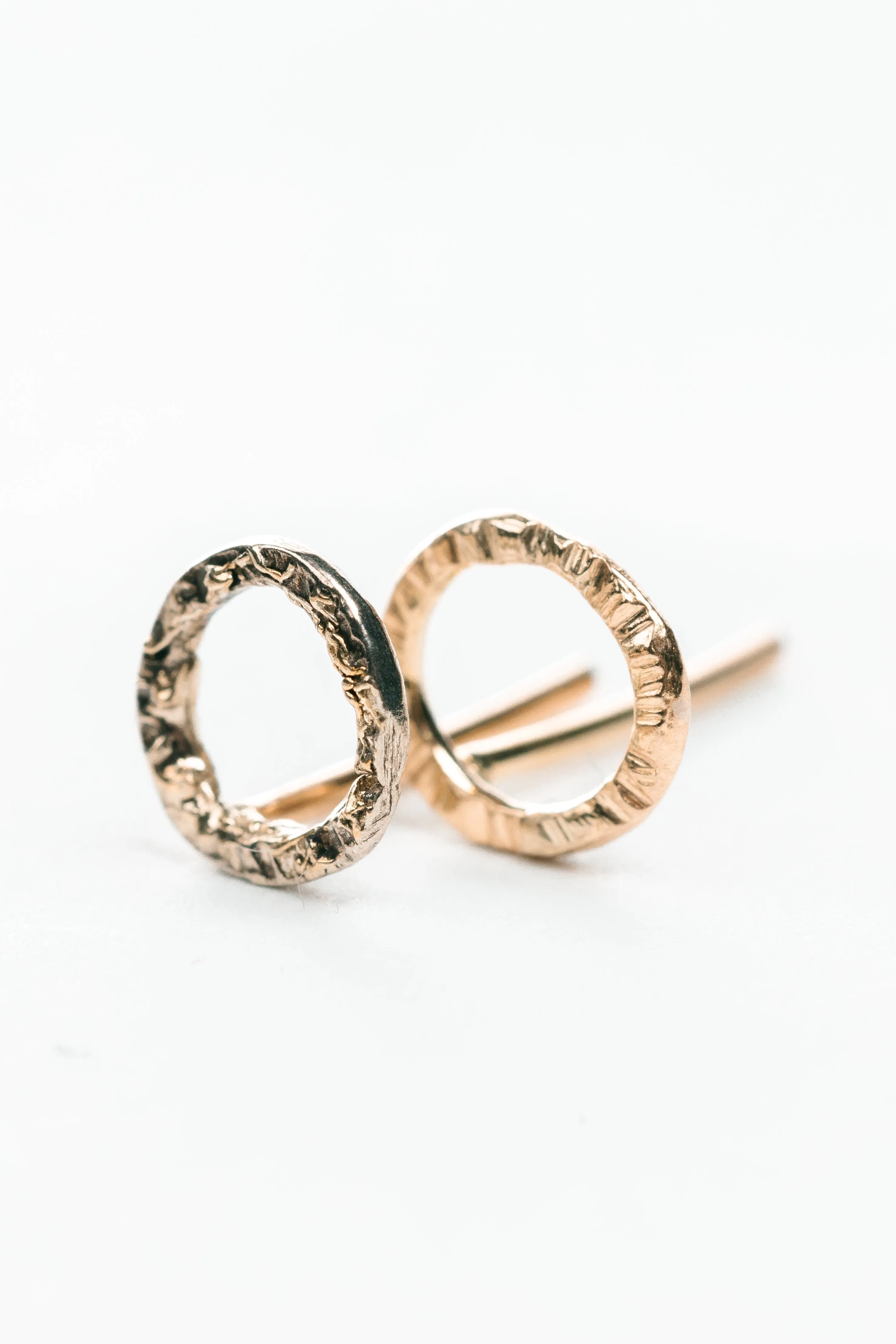 Evening Glam X-O Studs - 22k/18k Gold   Oxidized Silver
